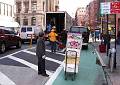 Truck in loading zone