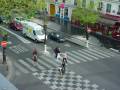 Bike box, contraflow lane