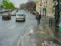 Bicyclist enters intersection