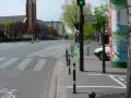 Bike route goes to frontage road